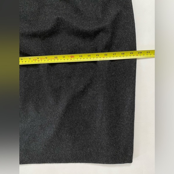 Magaschoni Collection Women Sleeveless Cable Knit Insert Midi Dress Gray Wool - Picture 13 of 13